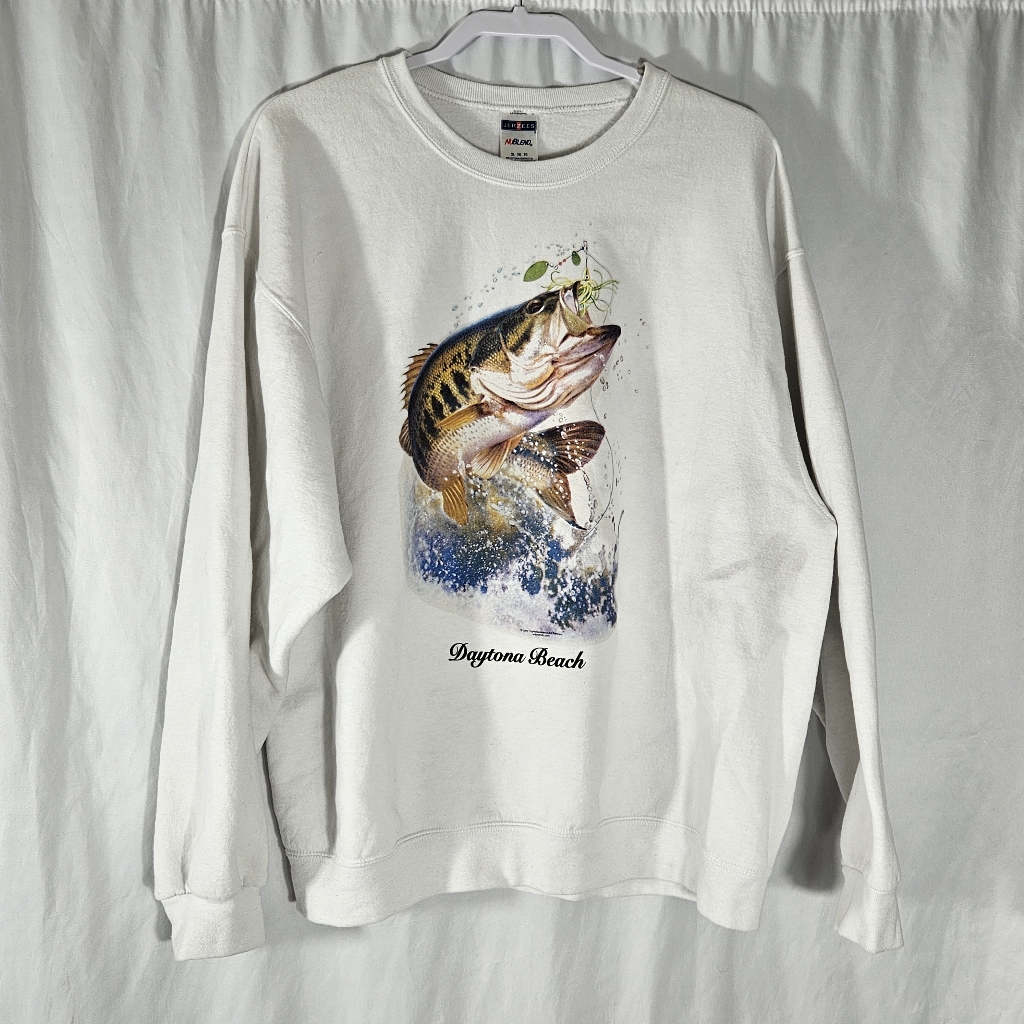 Daytona Beach Vintage Fishing Sweatshirt Daytona Beach Vintage Fishing Sweatshirt